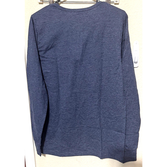 NEW Kinetix Shirt Mens Small Blue Long Sleeve Henley Casual Quiet Luxury comfort - Picture 5 of 7